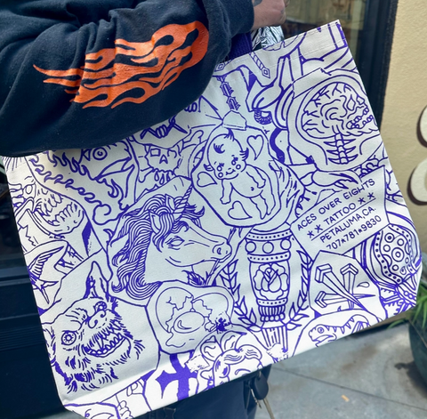 Tattoo Stencil Tote Bag