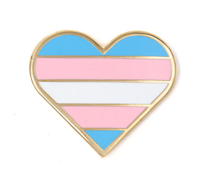 Trans Heart Pin