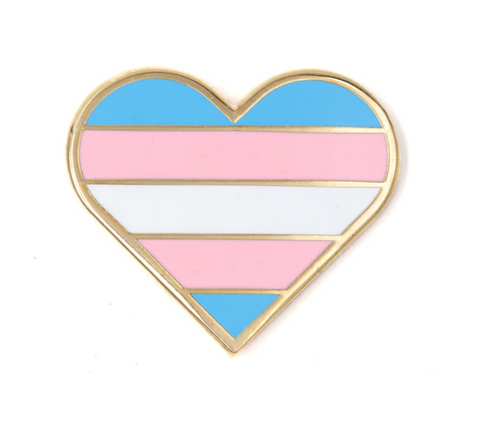 Trans Heart Pin