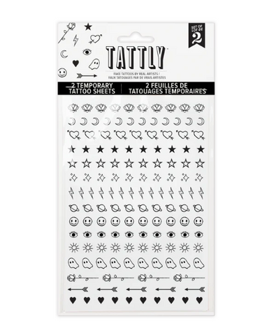 Mini Flash Temporary Tattoo Sheets