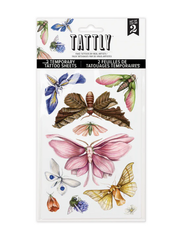 Floraflies Temporary Tattoo Sheet