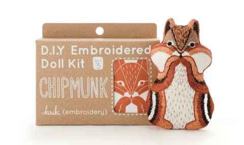 Chipmunk - Embroidery Kit