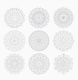 Mandala Coloring Sheets - Deluxe 110lb Paper