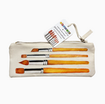 Paintbrush Set - Nylon Filament in Canvas Bag - 8 Assorted
