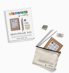 Sketchbook Art Kit - Doodle Set with Paper, Pencils and Bag