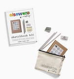 Sketchbook Art Kit - Doodle Set with Paper, Pencils and Bag