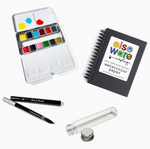 Watercolor To Go Kit - Portable, Travel-Friendly - 12 Colors