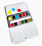 Watercolor To Go Kit - Portable, Travel-Friendly - 12 Colors