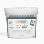 Watercolor To Go Kit - Portable, Travel-Friendly - 12 Colors
