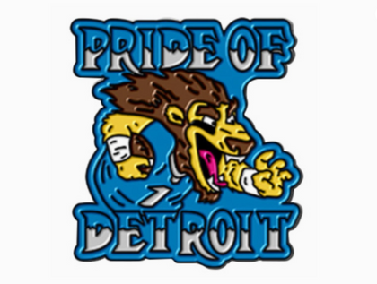 Pride of Detroit Lions Enamel Pin
