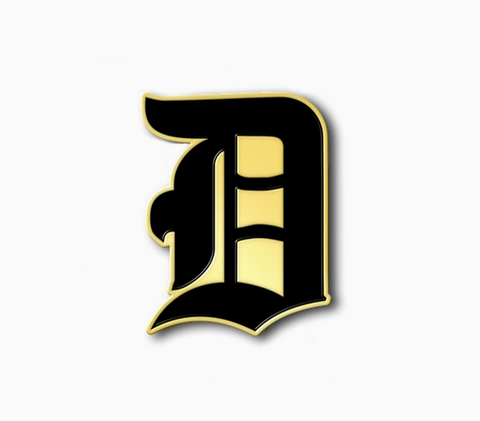 Old English D Enamel Pin