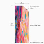 Silk Blend Shawl Ettavee Brush Strokes 90