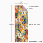 Silk Blend Shawl Delaunay Portuguese Woman