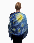 Silk Blend Shawl Van Gogh Starry Night