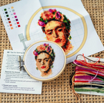 Frida Kahlo Mini Cross Stitch Embroidery