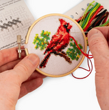 Cardinal Mini Cross Stitch Embroidery