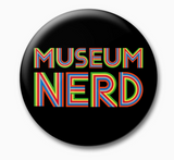Museum Nerd Classic Black Button