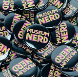 Museum Nerd Classic Black Button
