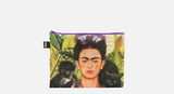 Frida Kahlo Recycled Zip Pockets - Set of 3