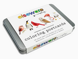 Coloring Postcards with 6 Bird Designs