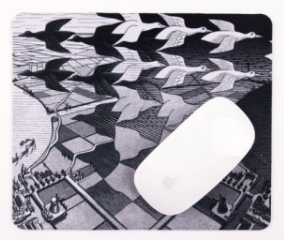 M. C. Escher Day and Night Mouse Pad