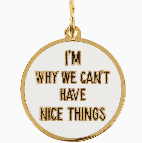 Why We Can't Have Nice Things Charm