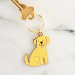 Yellow Labrador Dog Keychain