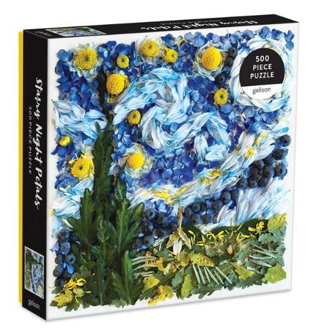 Starry Night Petals 500 Piece Jigsaw Puzzle