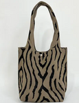 Pattern Knitted Shoulder Bag