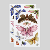 Floraflies Temporary Tattoo Sheet
