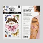 Floraflies Temporary Tattoo Sheet