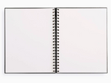 Large Sketchbook 8.5 X 11"- Spiral Hardcover (Black)
