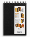 Medium Sketchbook 10x7"- Basic Spiral Fliptop (Black)