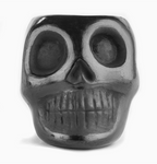 Black Clay Mexican Skull Shot Glasses