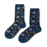 Vintage Camera Crew Socks