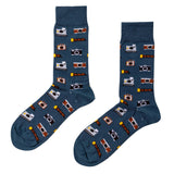 Vintage Camera Crew Socks