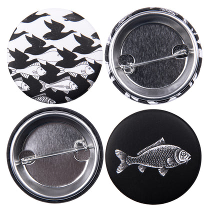M.C. Escher Sky and Water Button Set