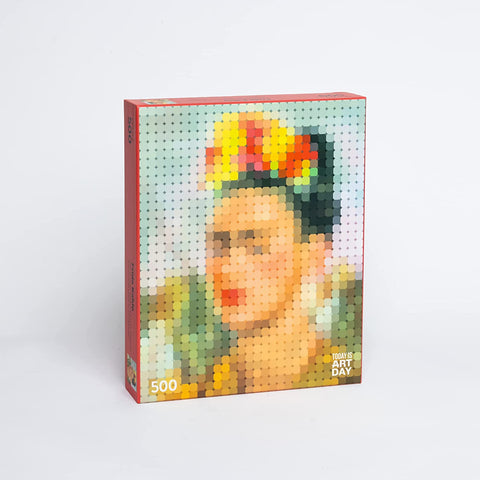 Frida Kahlo Self- Portrait Pixel Art Puzzle
