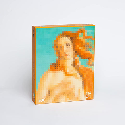 Sandro Botticelli Birth of Venus Pixel Art Puzzle