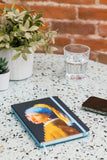 Girl With Pearl Earring Pixel Art Notebook