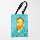 Vincent Van Gogh Pixel Art Tote Bag