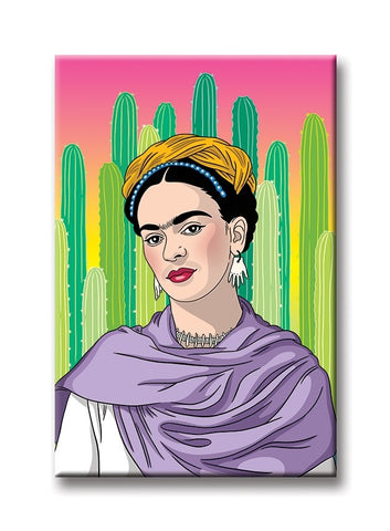 Frida Kahlo Cactus Magnet